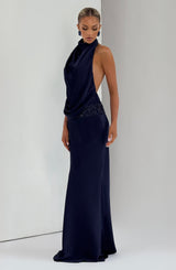 Armelle Maxi Dress - Navy Dress Babyboo Fashion Premium Exclusive Design