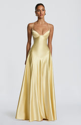 Asterin Maxi Dress - Lemon Dress Babyboo Fashion Premium Exclusive Design
