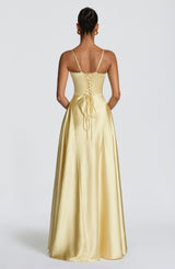Asterin Maxi Dress - Lemon Dress Babyboo Fashion Premium Exclusive Design