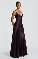 Asterin Maxi Dress - Plum Dress Babyboo Fashion Premium Exclusive Design