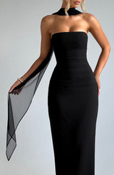 Ayla Scarf - Black Accessories ONE SIZE Babyboo Fashion Premium Exclusive Design