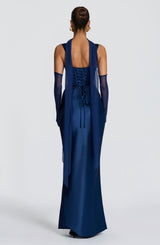 Ayla Scarf - Navy Accessories ONE SIZE Babyboo Fashion Premium Exclusive Design