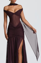 Ayla Scarf - Plum Accessories ONE SIZE Babyboo Fashion Premium Exclusive Design