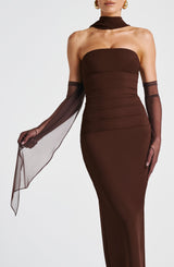 Ayla Scarf - Plum Brown Accessories ONE SIZE Babyboo Fashion Premium Exclusive Design