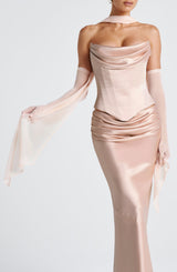 Ayla Scarf - Soft Peach Accessories ONE SIZE Babyboo Fashion Premium Exclusive Design