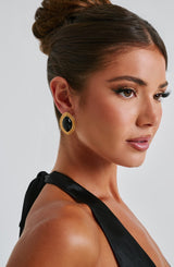 Azra Earrings - Black/Gold Accessories ONE SIZE Babyboo Fashion Premium Exclusive Design