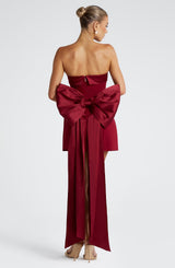 Barbara Mini Dress - Wine Dress Babyboo Fashion Premium Exclusive Design