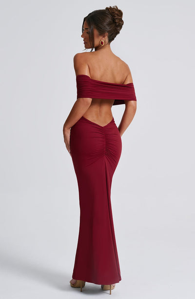 Belinda Maxi Dress - Burgundy - View 1 | Shop Formal Dress