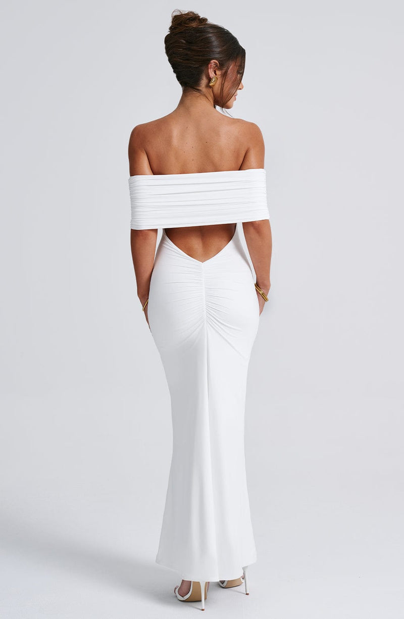 Belinda Maxi Dress - Ivory Dress Babyboo Fashion Premium Exclusive Design