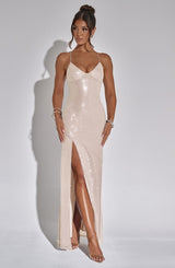 Bells Maxi Dress - Nude Dress Babyboo Fashion Premium Exclusive Design