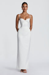 Bennett Maxi Dress - Ivory Dress Babyboo Fashion Premium Exclusive Design