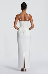 Bennett Maxi Dress - Ivory Dress Babyboo Fashion Premium Exclusive Design