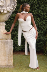 Bernadette Maxi Skirt - Ivory Skirt Babyboo Fashion Premium Exclusive Design