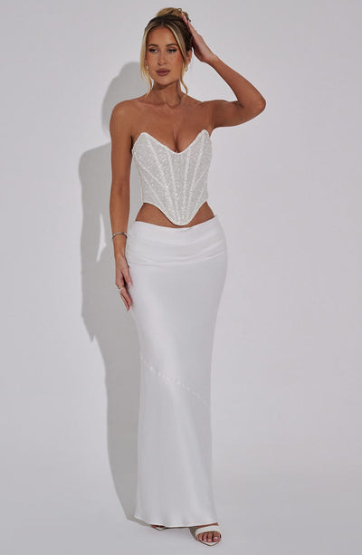 Collective Dress - Bernadette Maxi Skirt - Ivory image 3