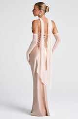 Bernadette Maxi Skirt - Soft Peach Skirt Babyboo Fashion Premium Exclusive Design