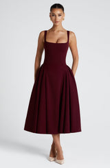Betty Midi Dress - Cherry Lacquer Dress Babyboo Fashion Premium Exclusive Design