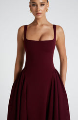 Betty Midi Dress - Cherry Lacquer Dress Babyboo Fashion Premium Exclusive Design