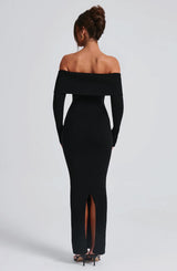 Beverley Knit Maxi Dress - Black Dress Babyboo Fashion Premium Exclusive Design