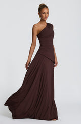 Bianca Maxi Dress - Plum Brown Dress Babyboo Fashion Premium Exclusive Design