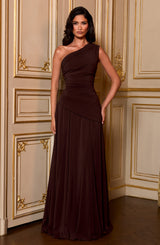 Bianca Maxi Dress - Plum Brown Dress Babyboo Fashion Premium Exclusive Design