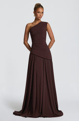 Bianca Maxi Dress - Plum Brown Dress XS Babyboo Fashion Premium Exclusive Design