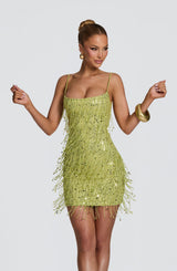 Blaise Mini Dress - Olive Dress Babyboo Fashion Premium Exclusive Design