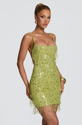 Blaise Mini Dress - Olive Dress Babyboo Fashion Premium Exclusive Design