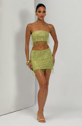 Blaise Mini Skirt - Olive Skirt Babyboo Fashion Premium Exclusive Design