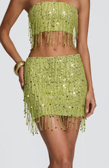 Blaise Mini Skirt - Olive Skirt Babyboo Fashion Premium Exclusive Design