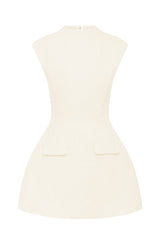 Blake Mini Dress - Ivory Dress Babyboo Fashion Premium Exclusive Design