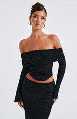 Blanca Top - Black Tops XS Babyboo Fashion Premium Exclusive Design