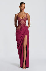 Bonita Maxi Dress - Mulberry Dress Babyboo Fashion Premium Exclusive Design