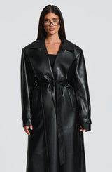Bridget Trench Coat - Black Jacket Babyboo Fashion Premium Exclusive Design