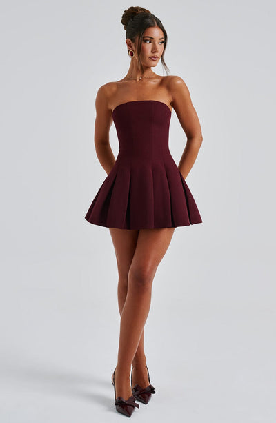 Collective Dress - Bryony Mini Dress - Cherry Lacquer image 3