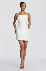 Cadence Mini Dress - Ivory Dress Babyboo Fashion Premium Exclusive Design