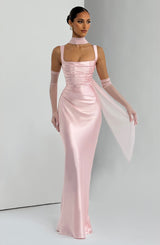 Calanthe Maxi Dress - Blush Dress Babyboo Fashion Premium Exclusive Design