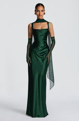 Calanthe Maxi Dress - Emerald Dress Babyboo Fashion Premium Exclusive Design