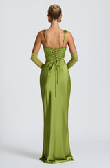 Calanthe Maxi Dress - Olive Dress Babyboo Fashion Premium Exclusive Design