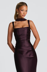 Calanthe Maxi Dress - Plum Dress Babyboo Fashion Premium Exclusive Design