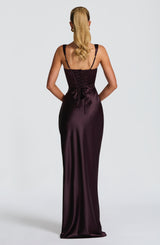 Calanthe Maxi Dress - Plum Dress Babyboo Fashion Premium Exclusive Design