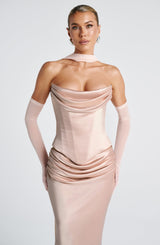 Callista Corset - Soft Peach Tops Babyboo Fashion Premium Exclusive Design