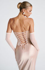 Callista Corset - Soft Peach Tops Babyboo Fashion Premium Exclusive Design