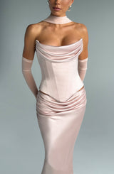 Callista Corset - Soft Peach Tops Babyboo Fashion Premium Exclusive Design