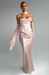 Callista Corset - Soft Peach Tops Babyboo Fashion Premium Exclusive Design