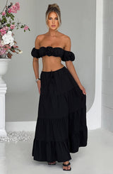 Carmen Maxi Skirt - Black Skirt Babyboo Fashion Premium Exclusive Design