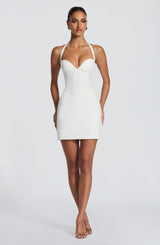 Cassia Mini Dress - Ivory Dress Babyboo Fashion Premium Exclusive Design