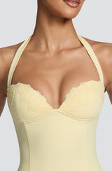 Cassia Mini Dress - Lemon