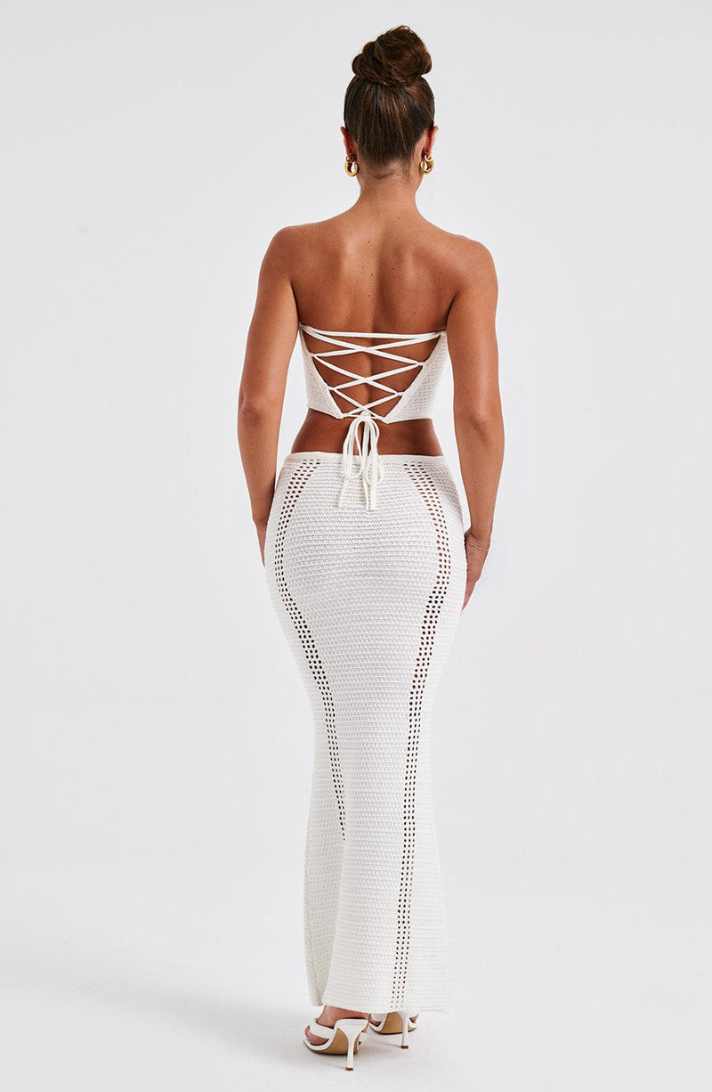 Chayenne Maxi Skirt - White Skirt Babyboo Fashion Premium Exclusive Design