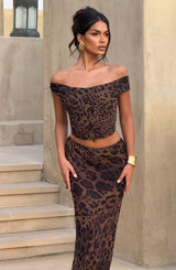 Chrysoula Top - Leopard Print Tops Babyboo Fashion Premium Exclusive Design