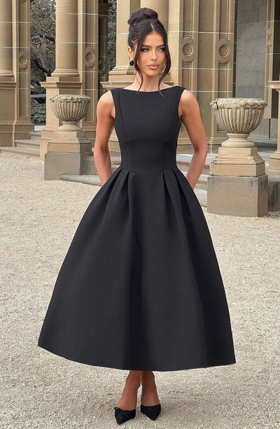 Clarabella Midi Dress - Black - View 3 | Shop Formal Dress